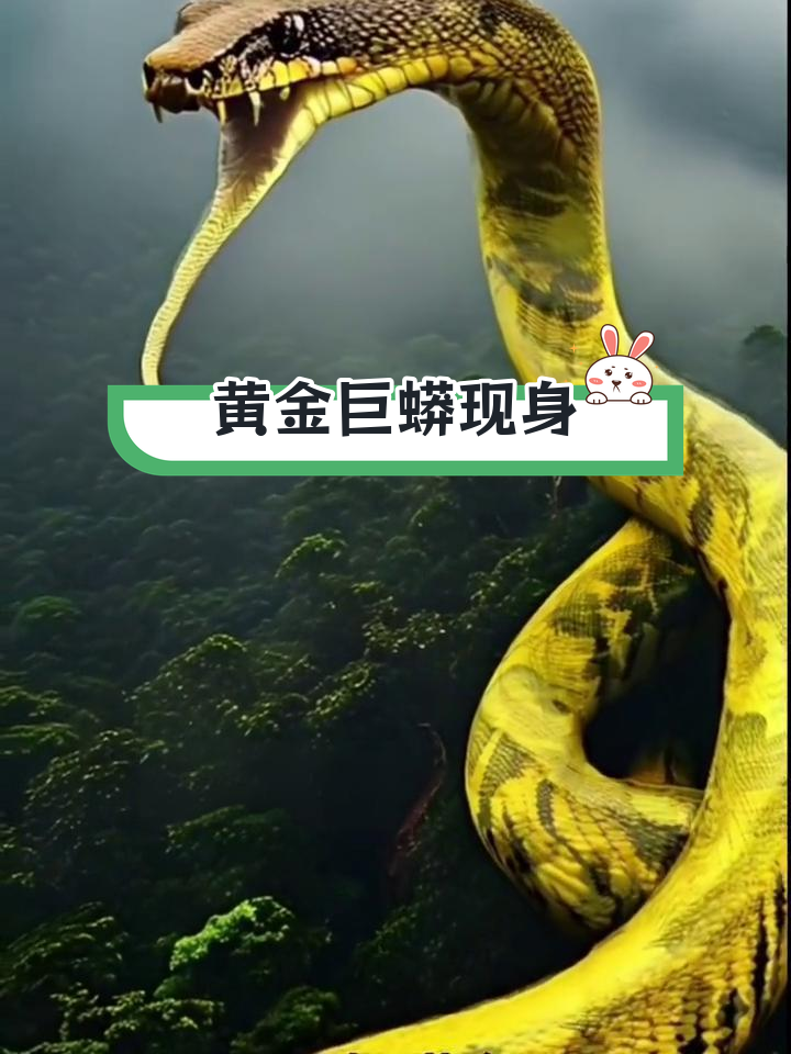 昆仑山脉现黄金巨蟒,灵性显现