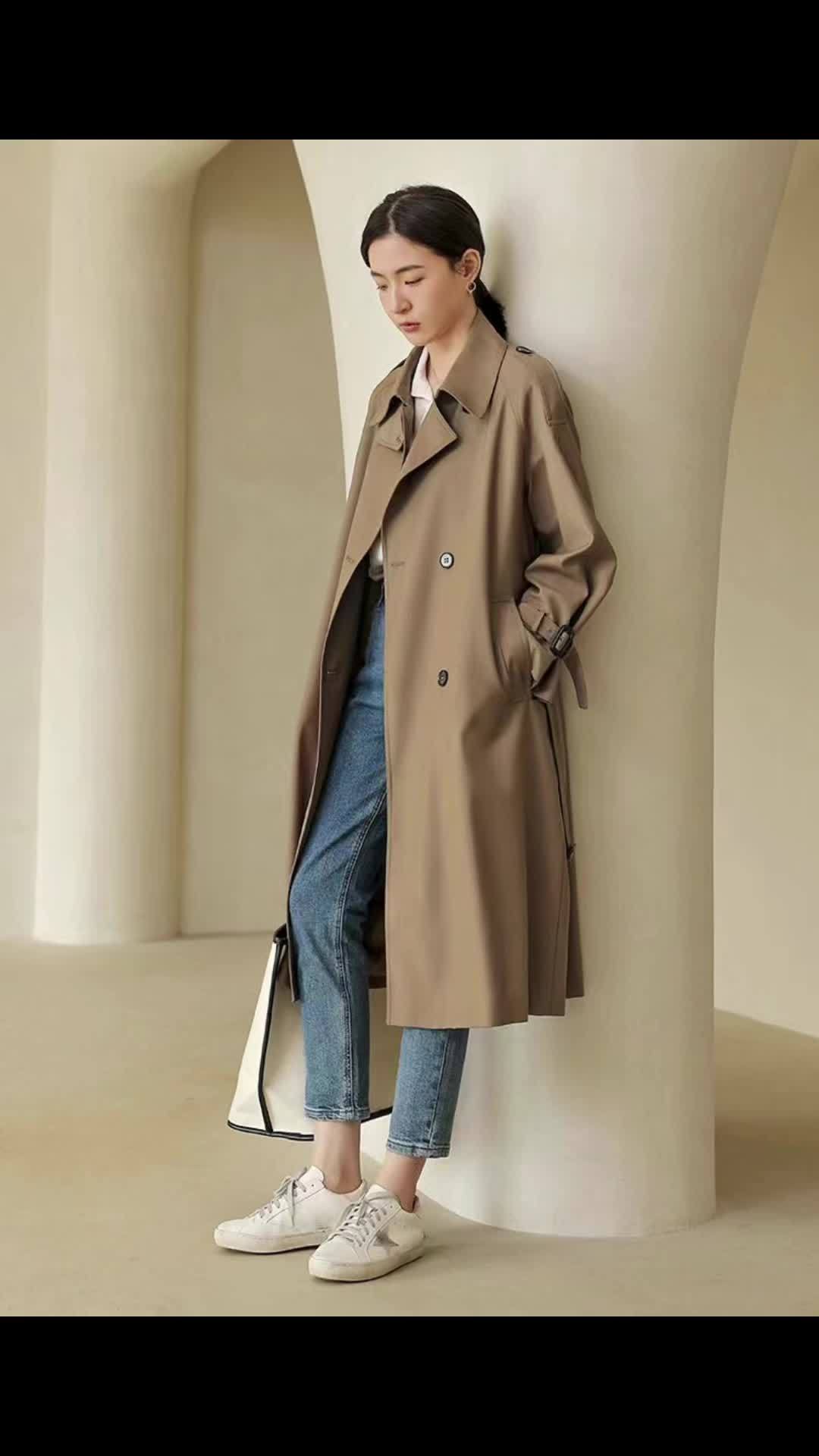 娅格国际 品牌折扣女装 品牌撤柜 美出高级感 风衣外套 早秋新款