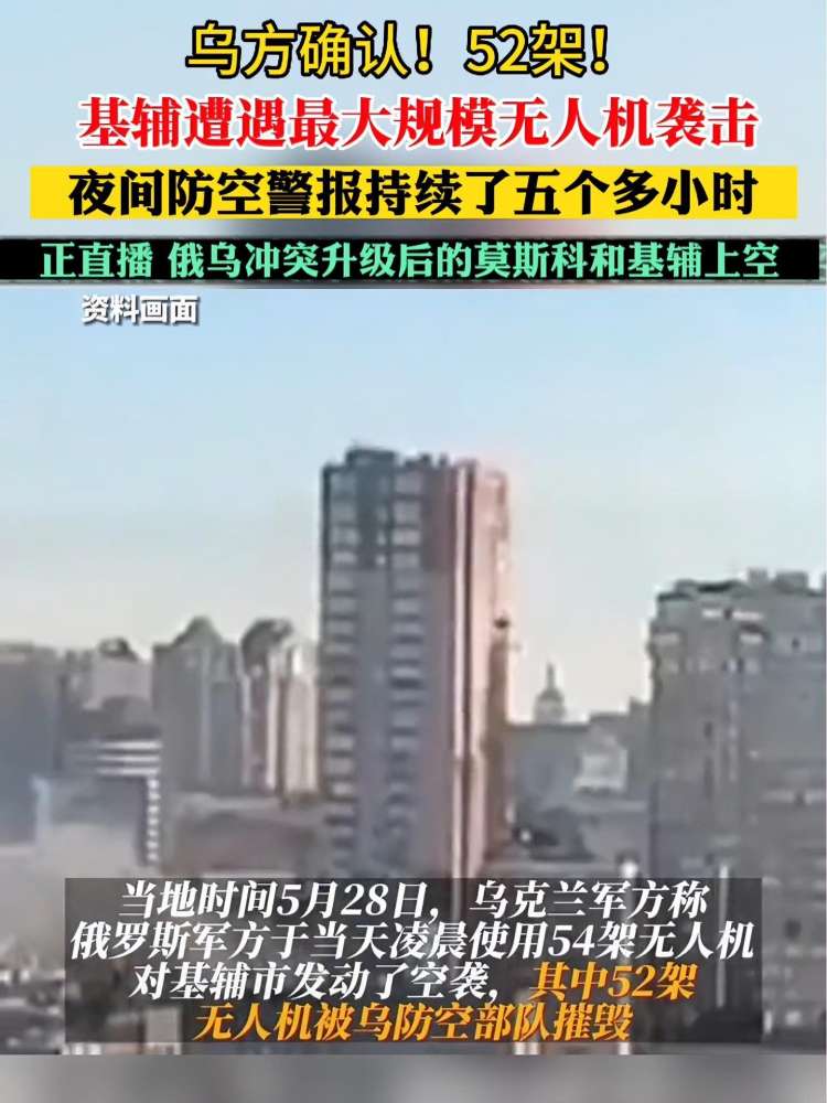 据路透社28日报道,在乌克兰首都基辅准备在当天庆祝建城日,即“基辅日”之际,俄罗斯连夜对基辅发动了多轮空袭.有官员表示,这似乎是俄乌冲突爆...