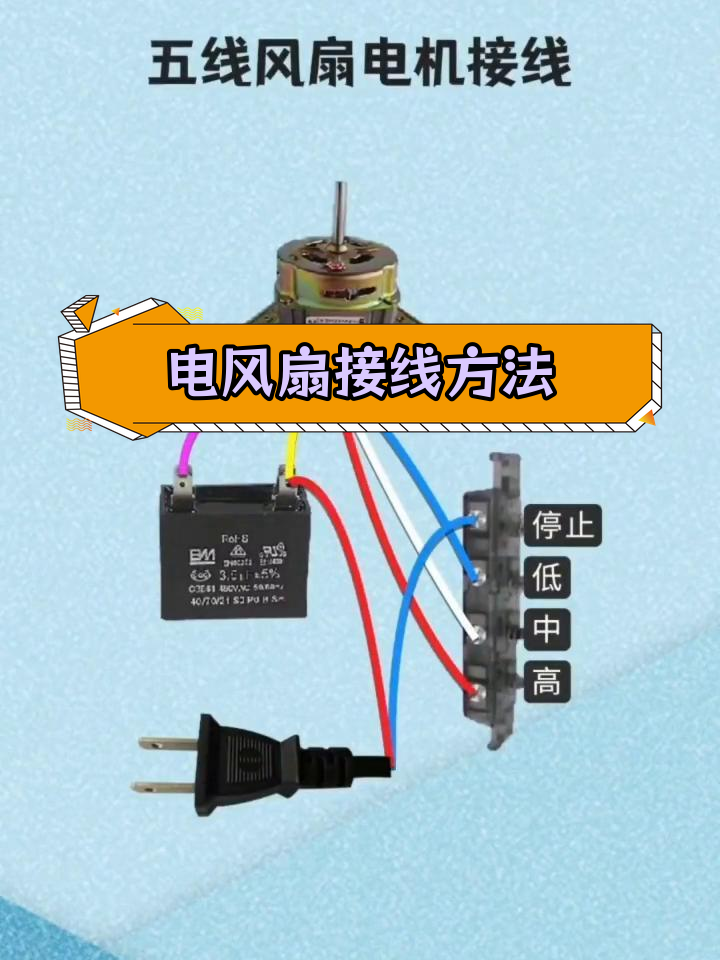 电风扇开关接线图解图片