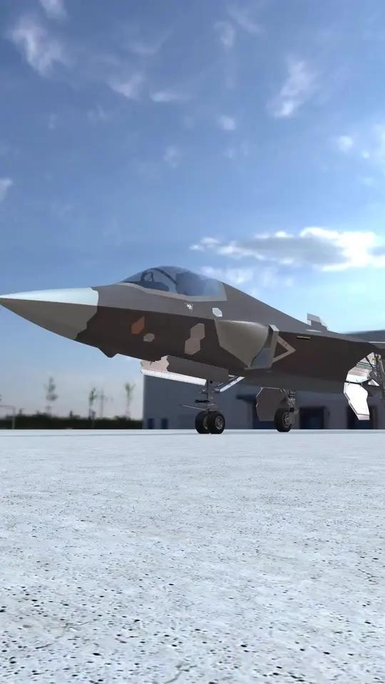 歼35 垂直起降战机 视频内容为模拟动画,仅供娱乐