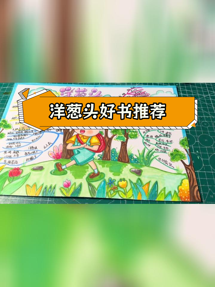 《洋葱头历险记》思维导图与手抄报设计
