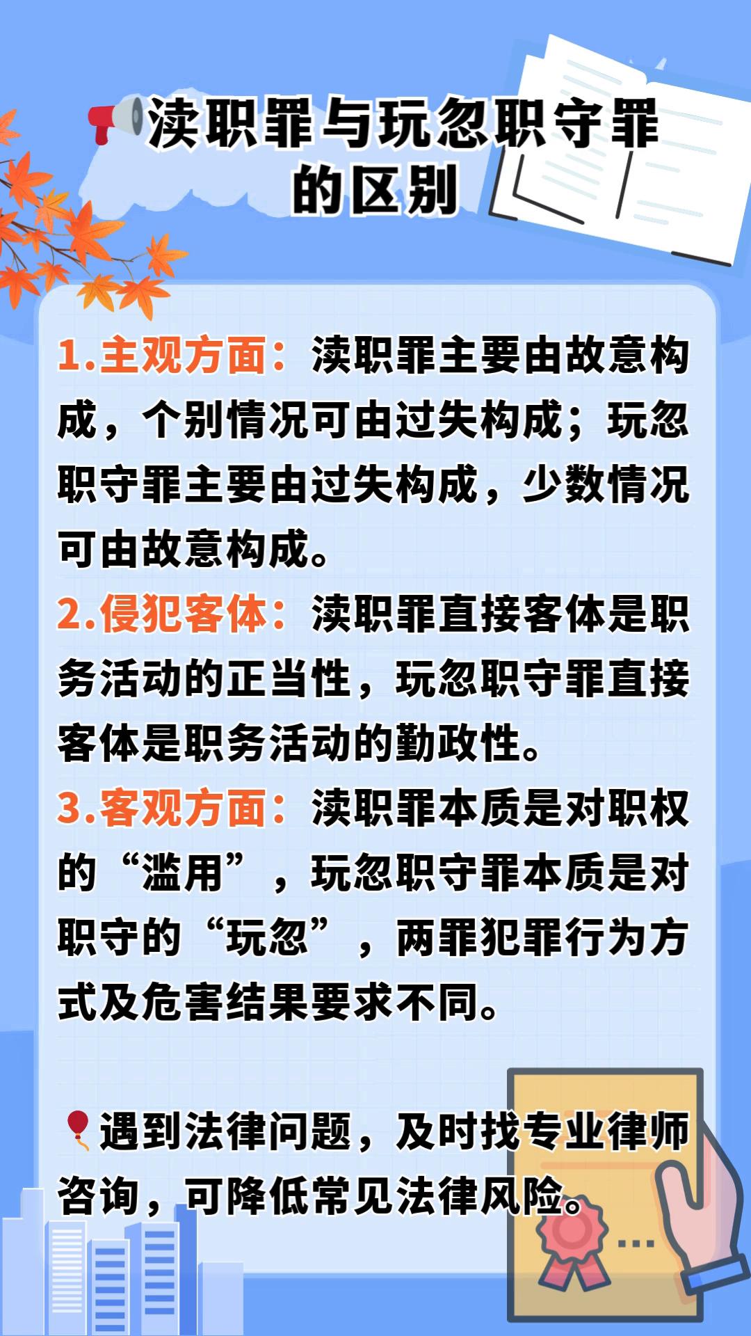 渎职罪与玩忽职守罪的区别