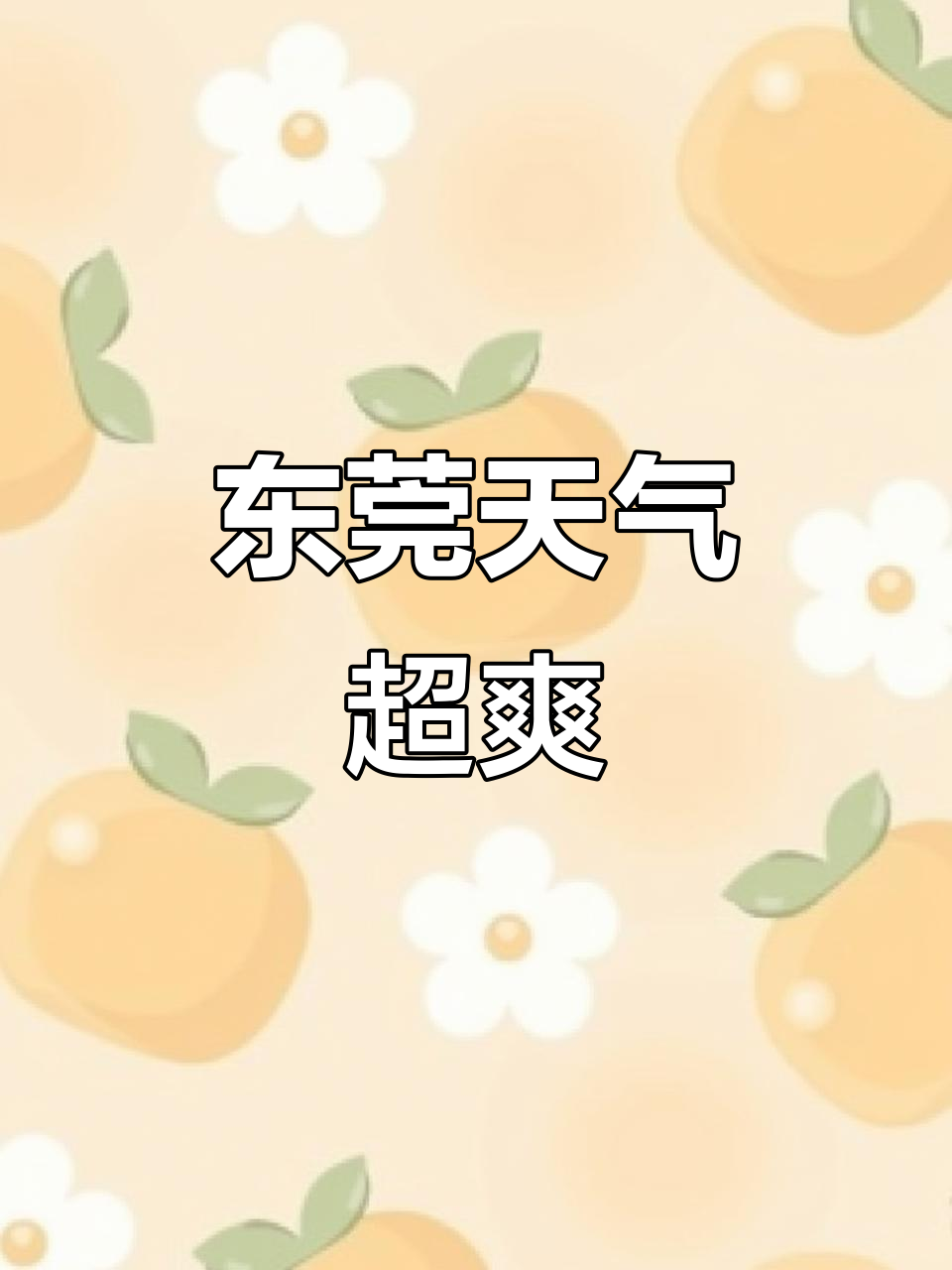 明天东莞天气预报