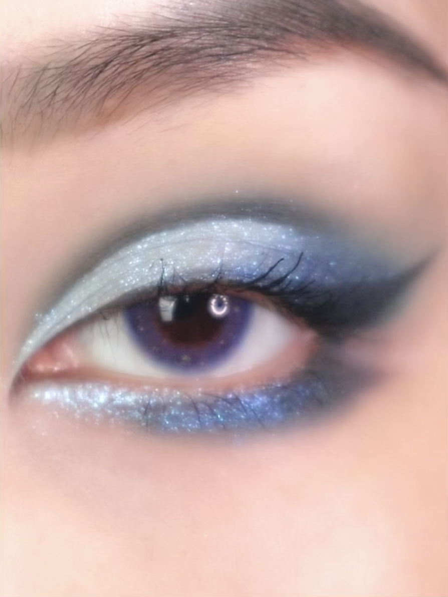 蓝色眼影到底要怎么画?超详细教程-度小视
