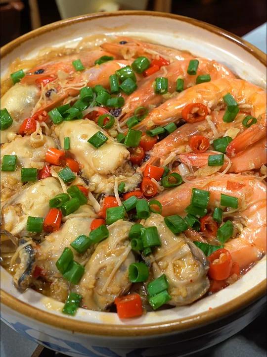 醉好吃的生蚝鲜虾煲,做法简单,鲜香美味下饭-度小视