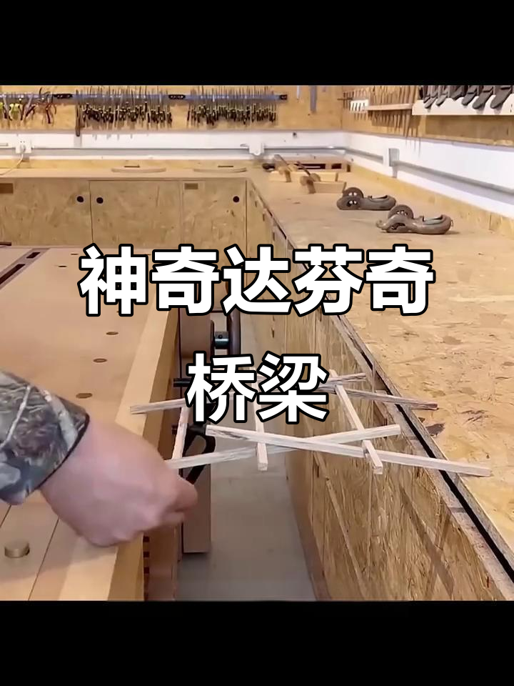 达芬奇桥:无需钉子,结构自锁的惊人设计