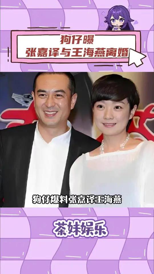 狗仔曝张嘉译与妻子王海燕离婚,原因是女方更年期致男方无法忍受