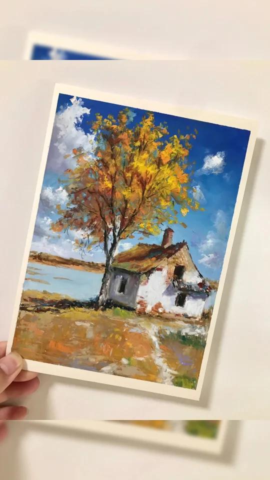 油画棒|秋意浓2|适合新手哦