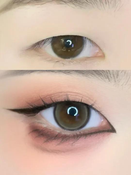 单眼皮狐系眼妆|改善眼型甜丧氛围感