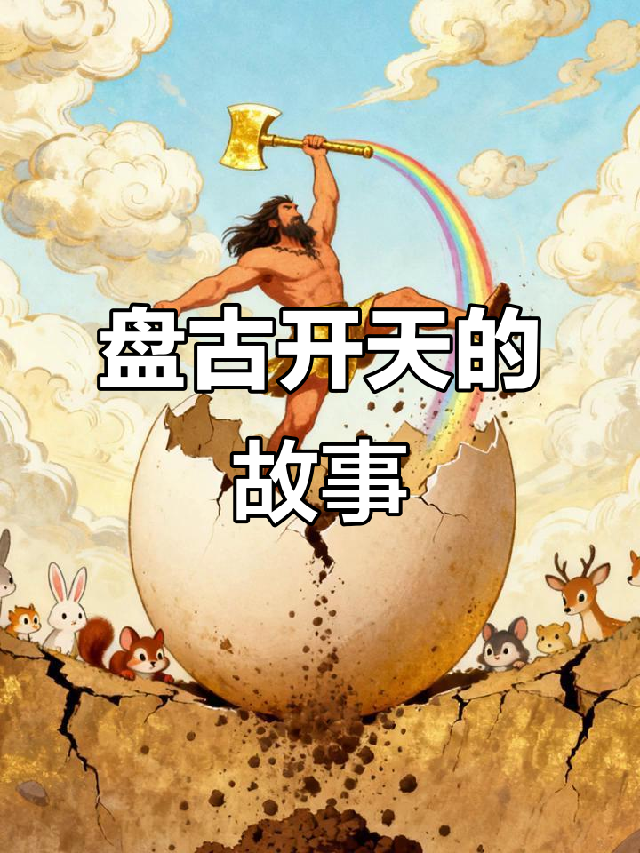 盘古开天辟地:从混沌中诞生,劈破黑暗的巨人