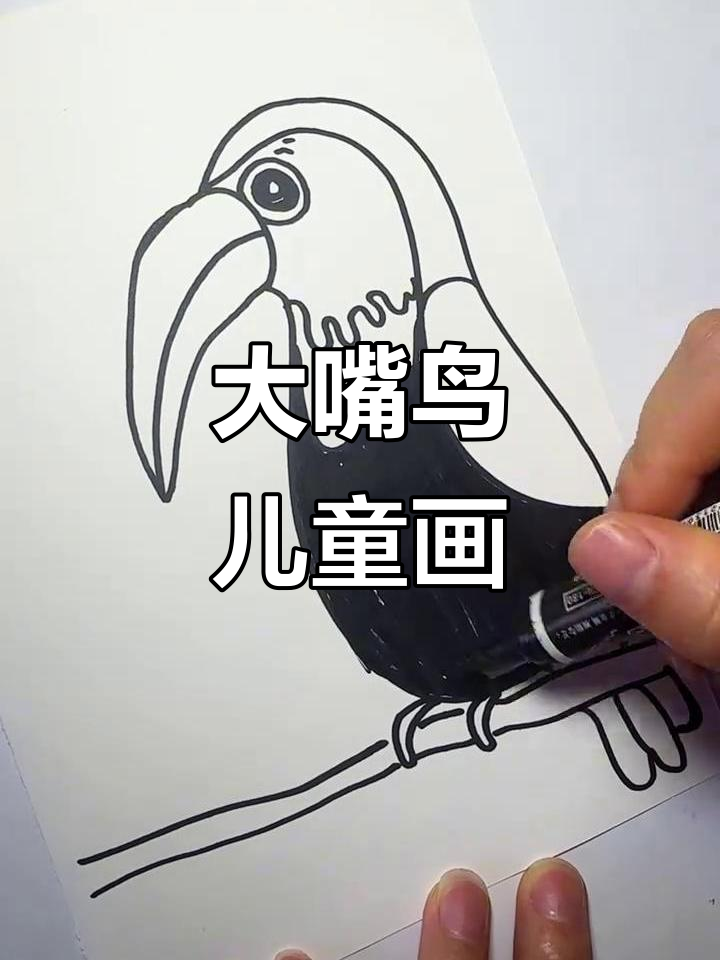 轻松画出大嘴鸟,简单又有趣!