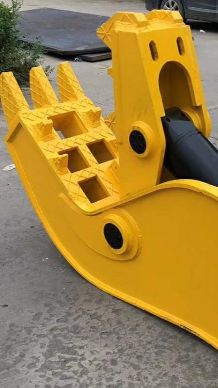 挖掘机拆迁粉碎钳破碎钳建筑钢筋混凝土液压鹰嘴钳鄂式楼房破碎剪-度