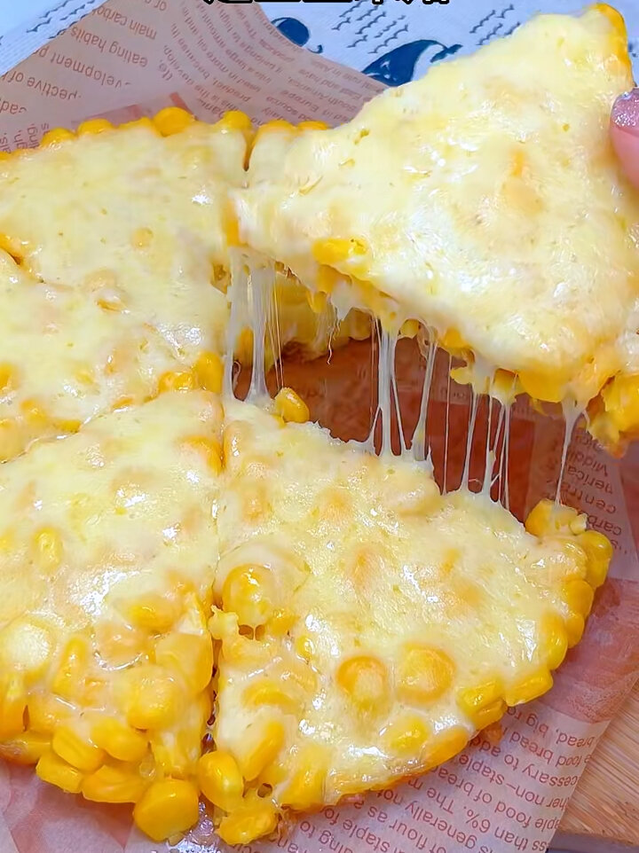 超好吃的黄金芝士玉米烙|香酥可口,奶香浓郁