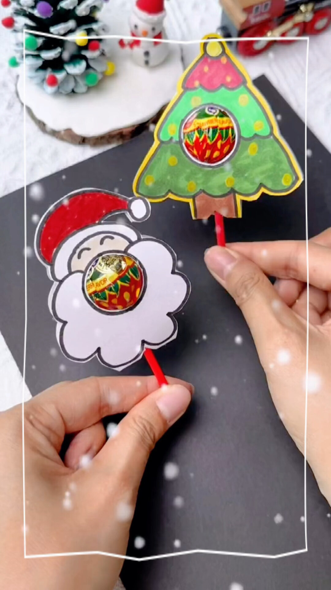 今日份手工—圣诞棒棒糖