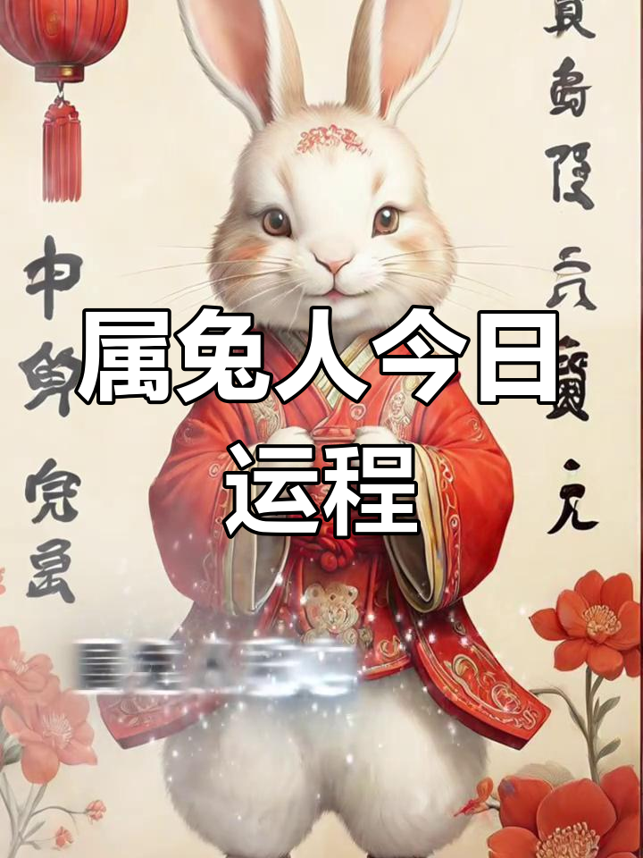 生肖兔今天桃花运势(属兔今天运势及财运)