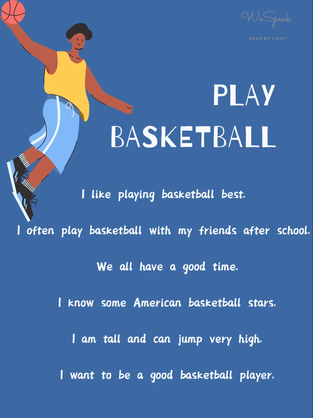 「英语表达」play basketball