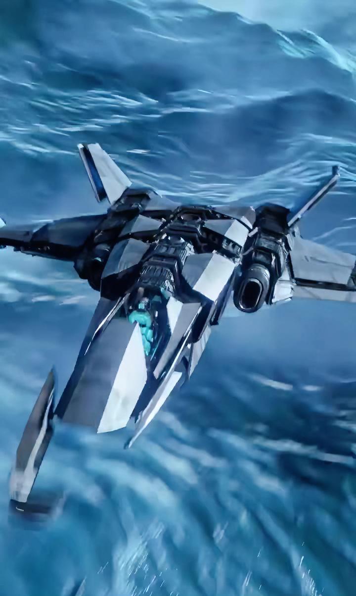 概念核动力战斗机组合视频,来自wancoco 科幻 概念设计 飞机 机能-度