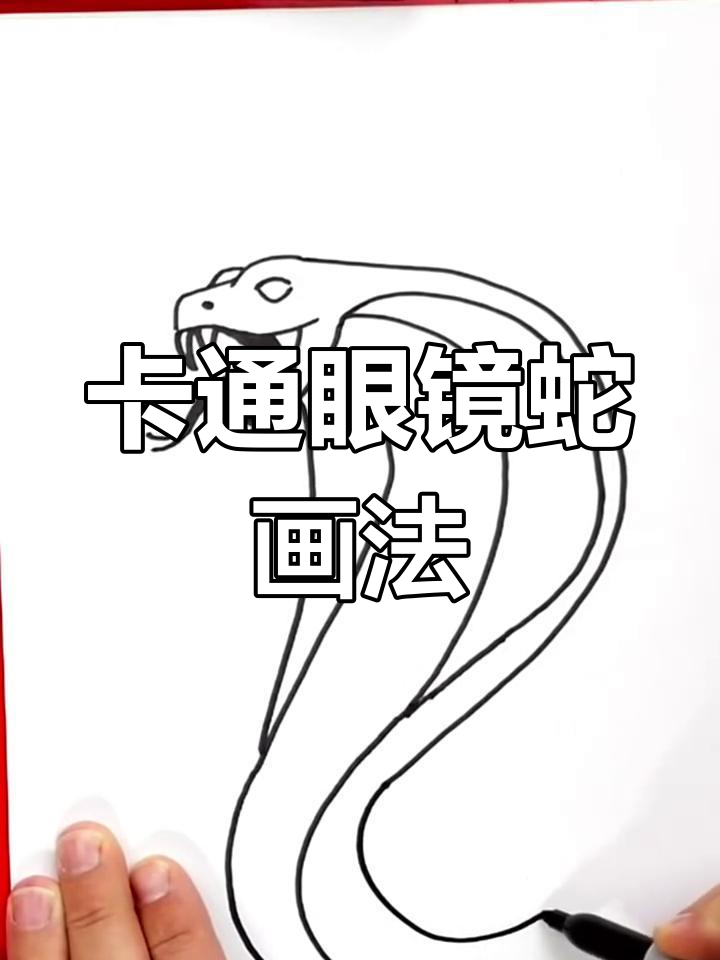 轻松画出逼真眼镜蛇,掌握曲线技巧