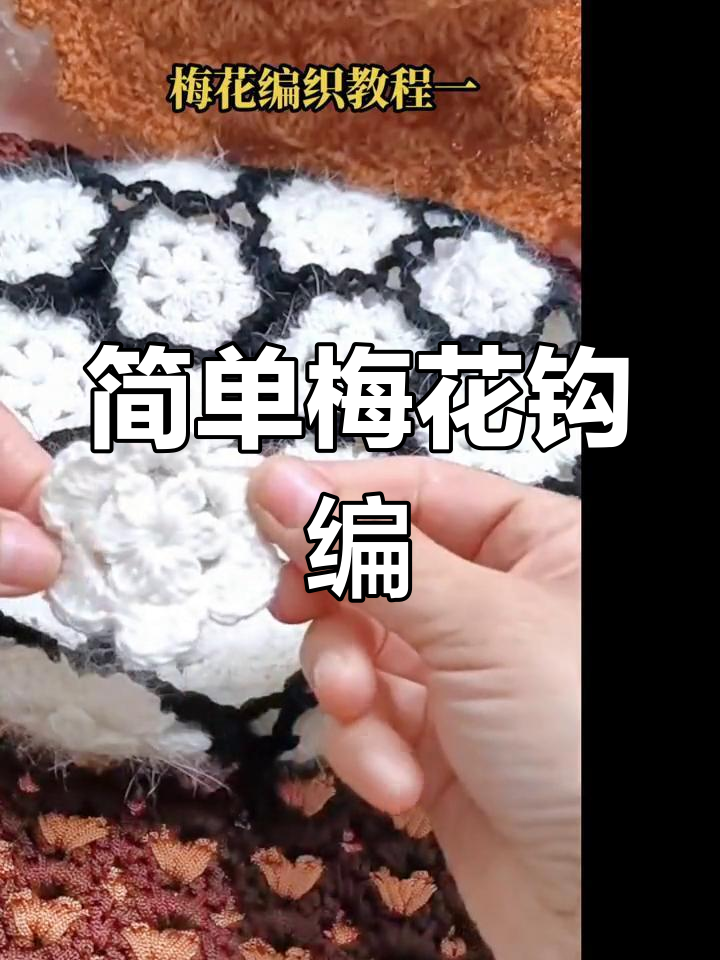 梅花钩针编织教程,轻松学会