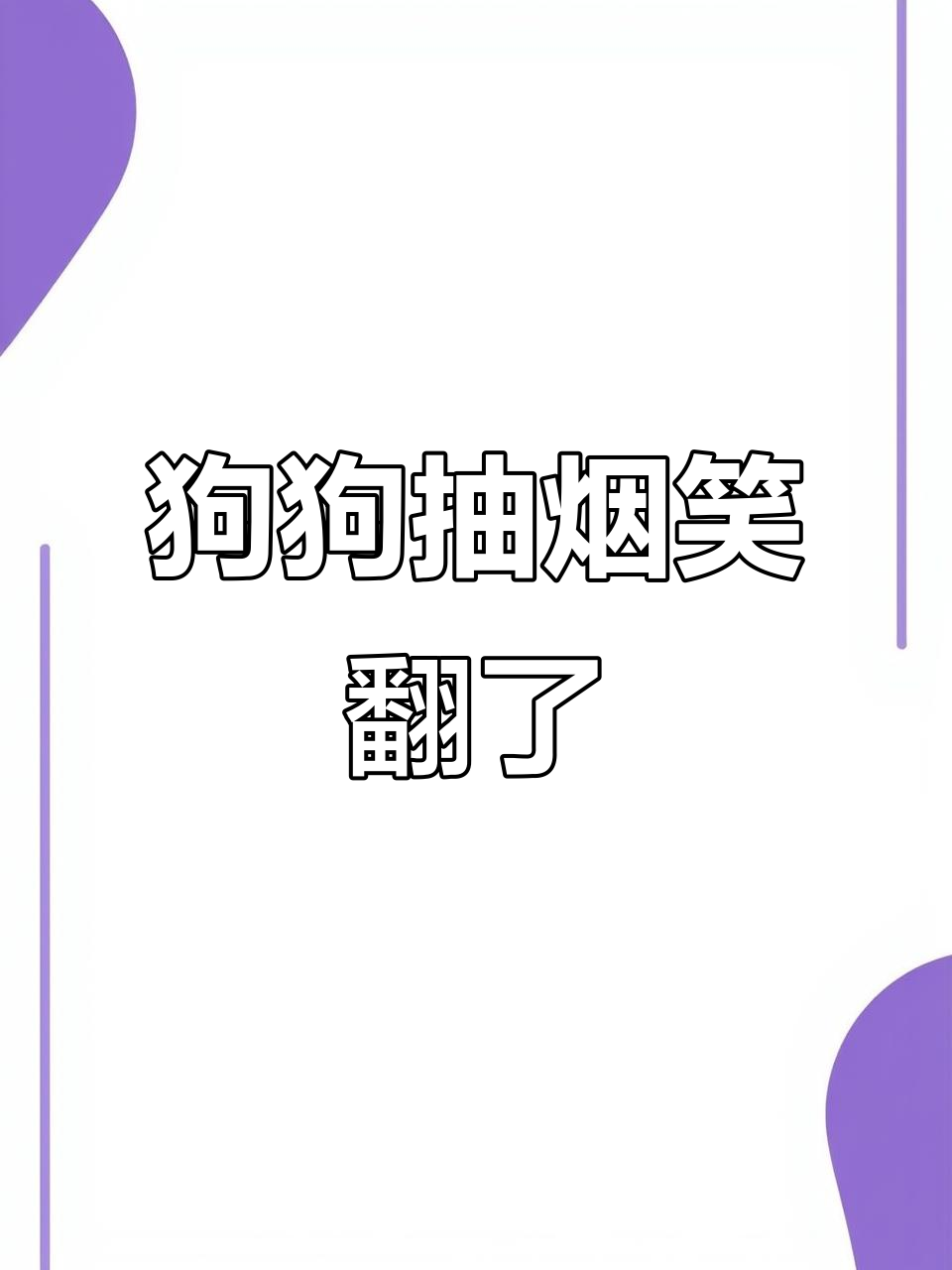 狗狗抽烟太搞笑,萌宠也能玩得很嗨