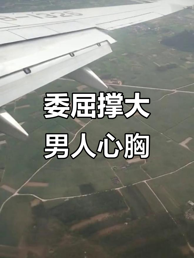 男人的胸怀,是在委屈中磨练出来的