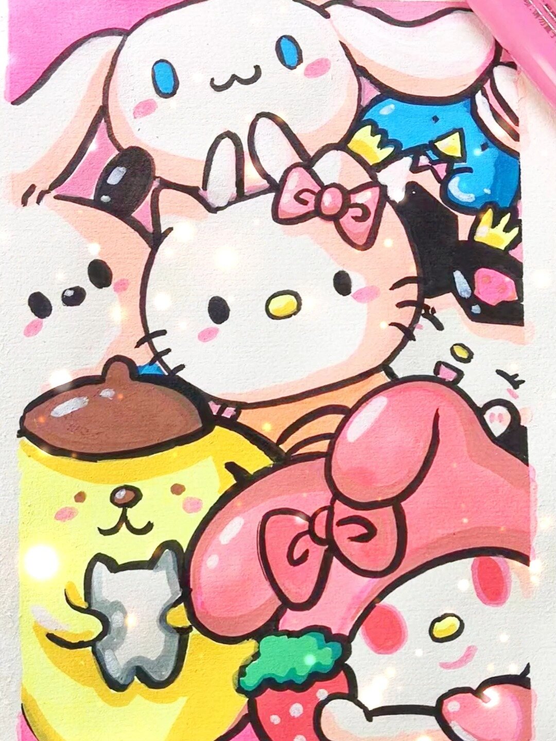 一起来画三丽鸥全家福吧