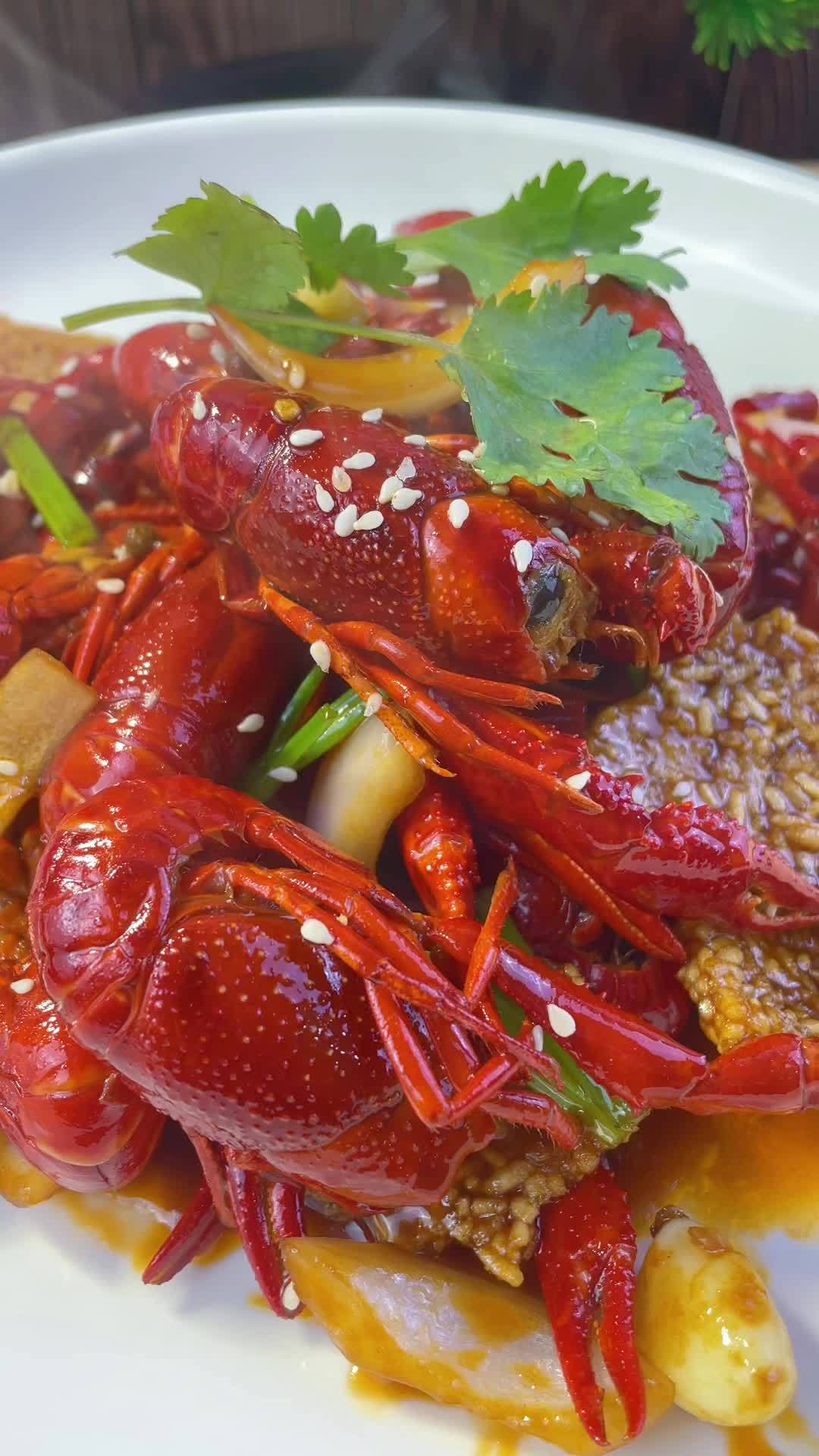 网红秘制干煸龙虾 麻辣小龙虾之诱惑 抖音美食推荐官 小龙虾-度小视