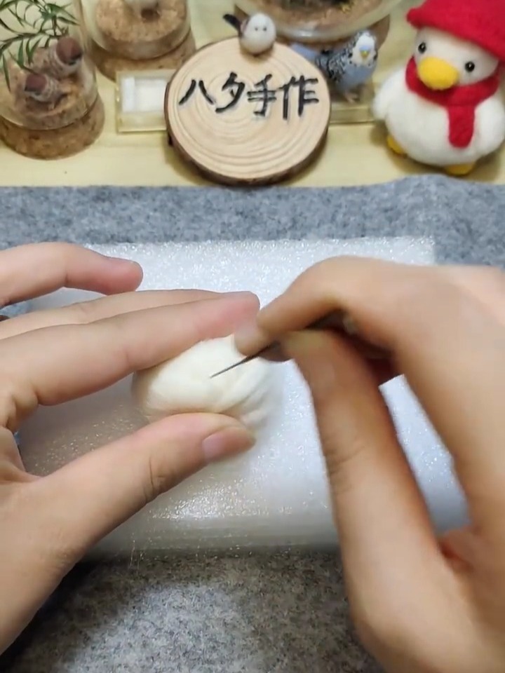 羊毛毡新手基础教程,简单到有手就行-度小视