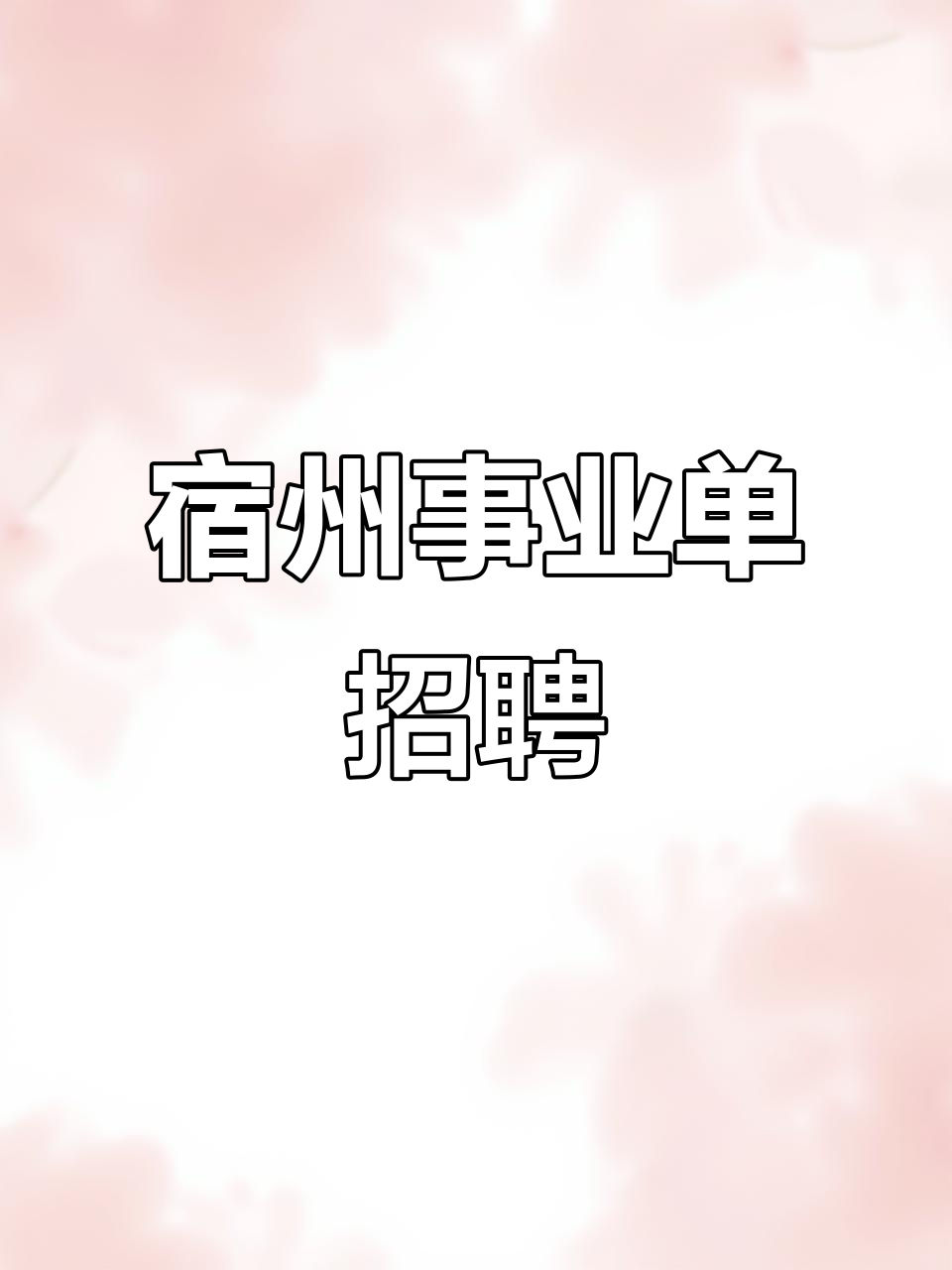 宿州市永桥区事业单位招聘115人,35周岁以下均可报名
