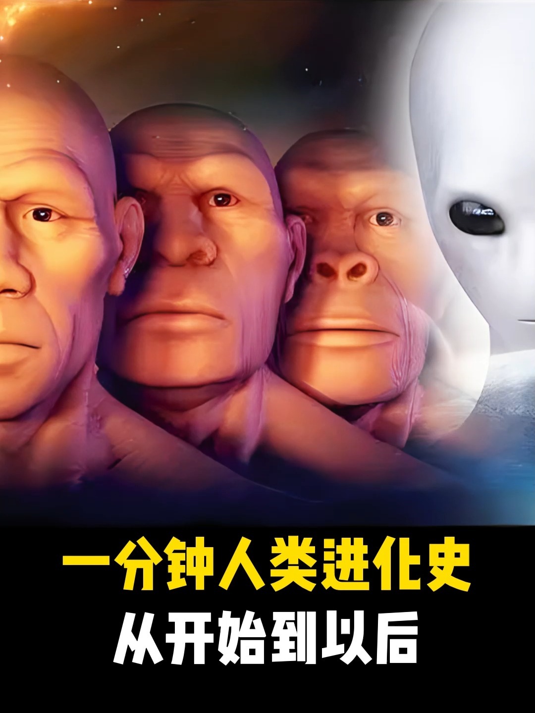 一分钟人类进化史从开始到以后