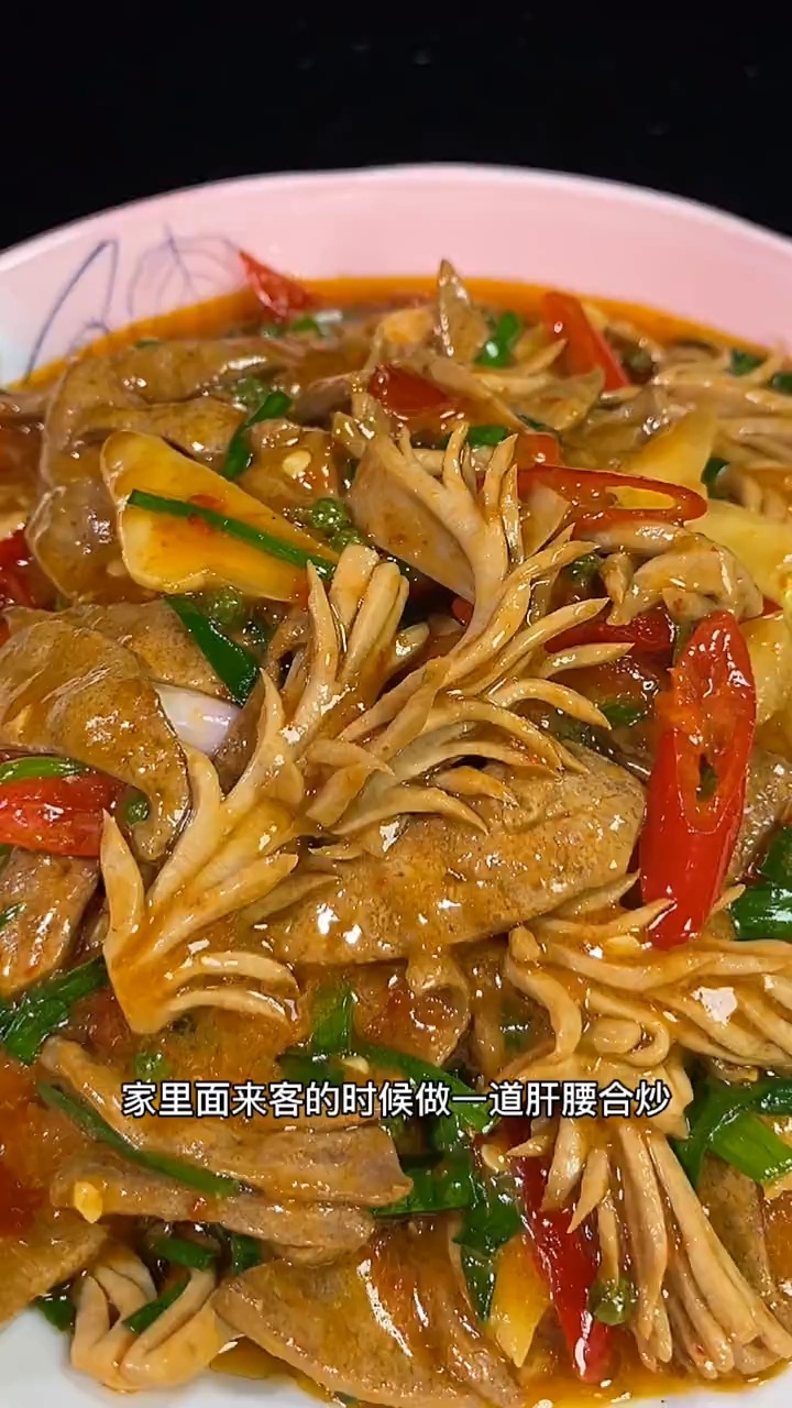 家里来客做这道肝腰合炒,鲜香脆嫩,才有面