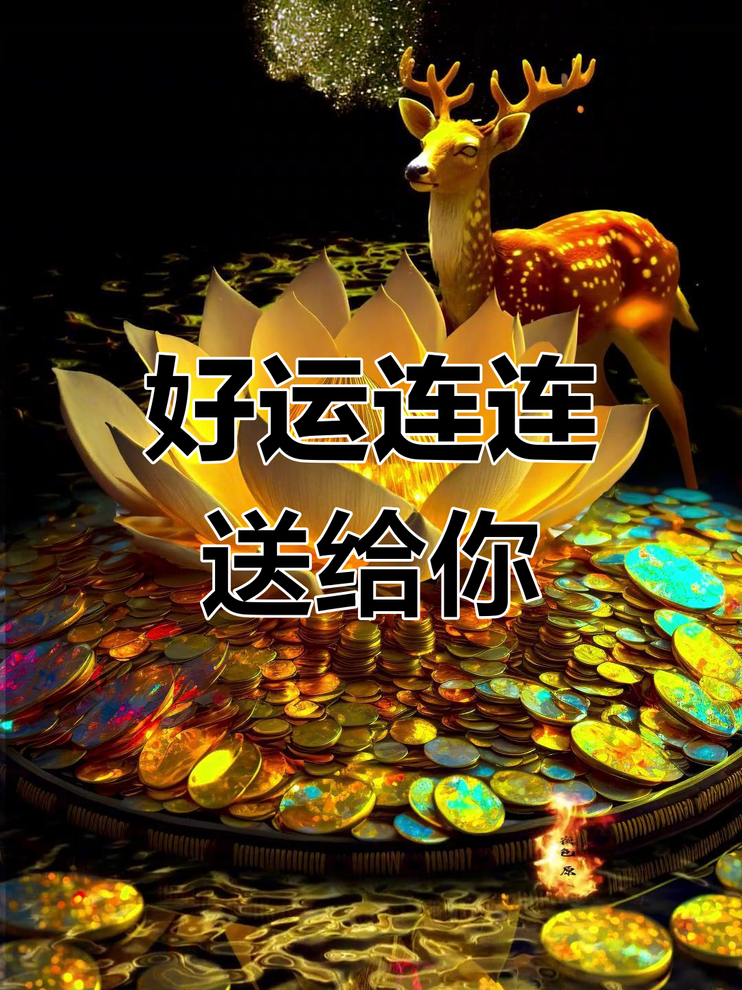 送上好运,莲莲相伴!