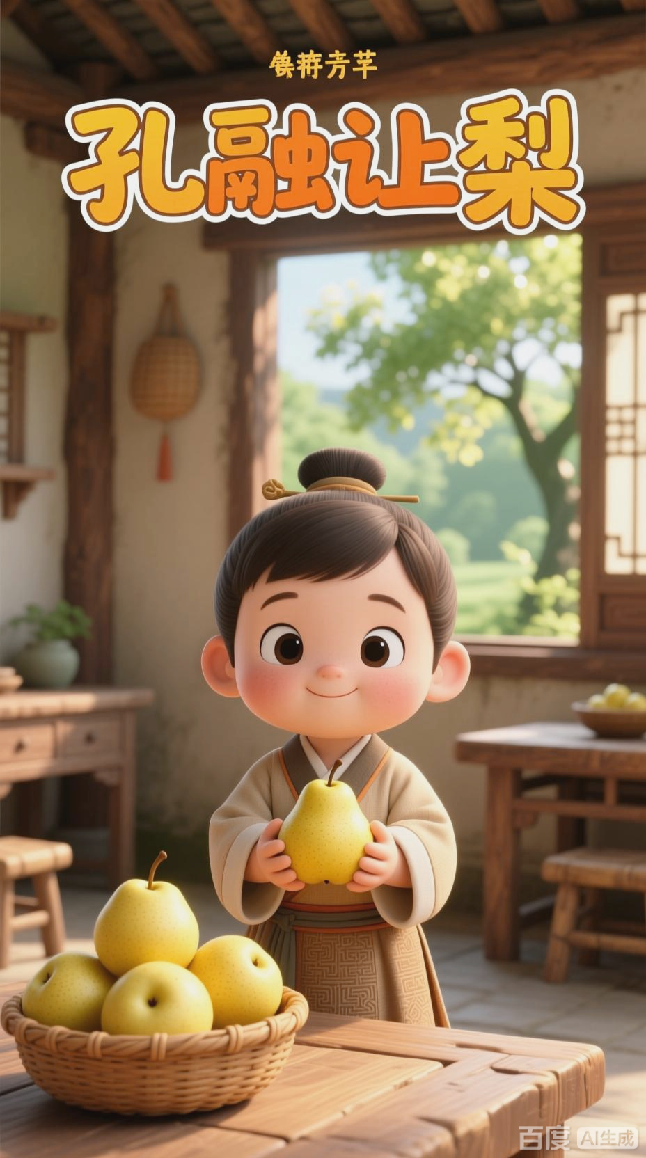 孔融让梨,谦让之美