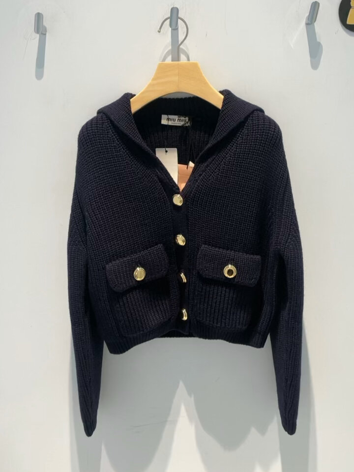 miumiu新款23年针织海军领毛衣 75zhe