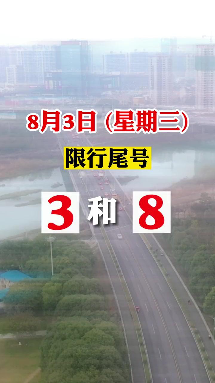 早上好今日限行尾号3和8