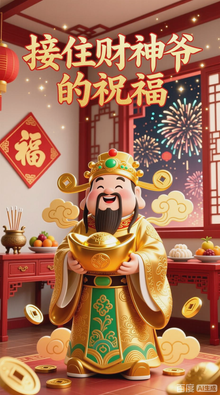 财神爷送福,今年必发大财