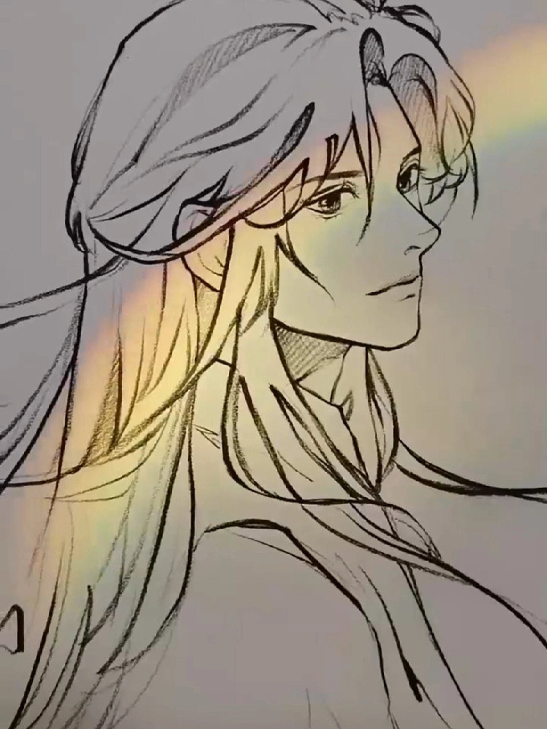 心动男孩古风男子绘画