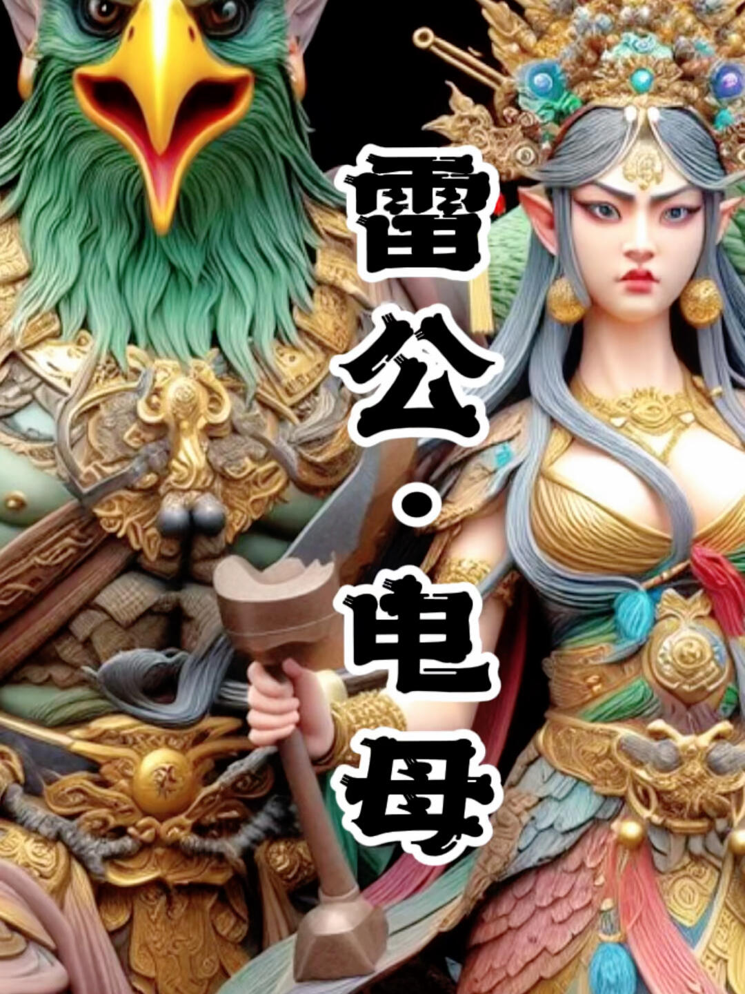雷公电母是神话传说中的一对夫妻之神