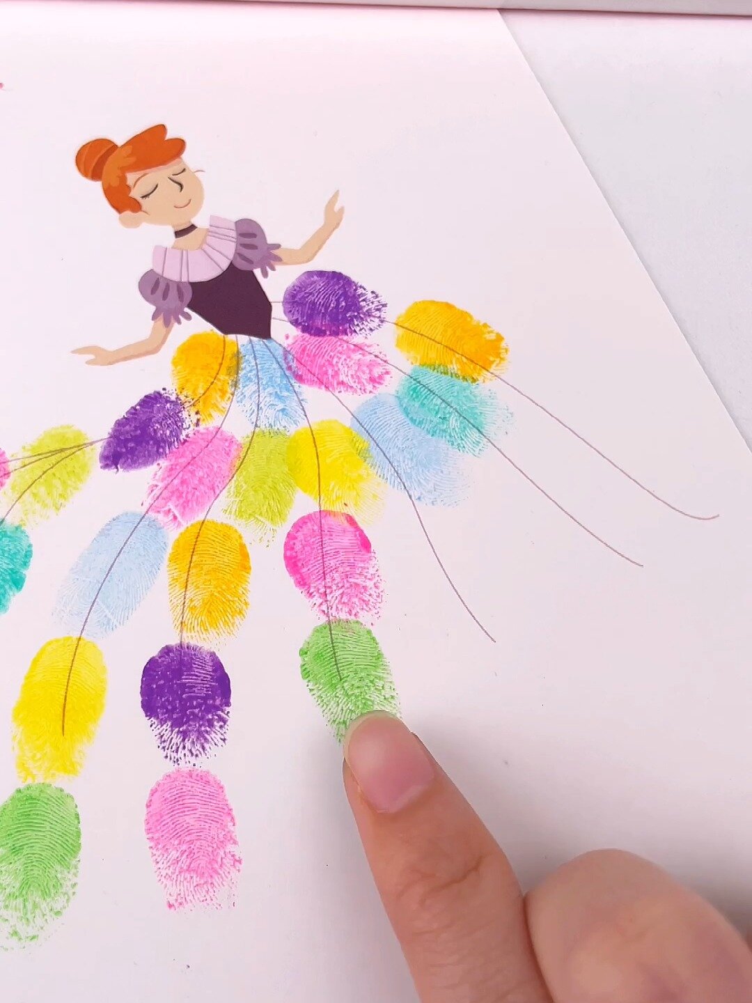 手指画:小公主教程