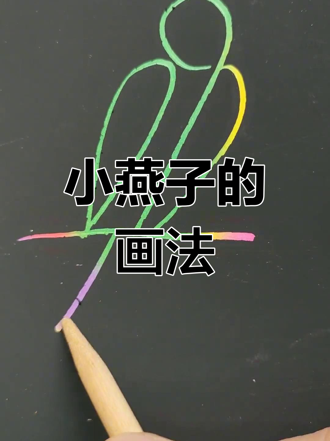 简单几步画出小燕子