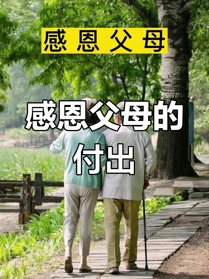 父母恩情深似海,感恩从心开始