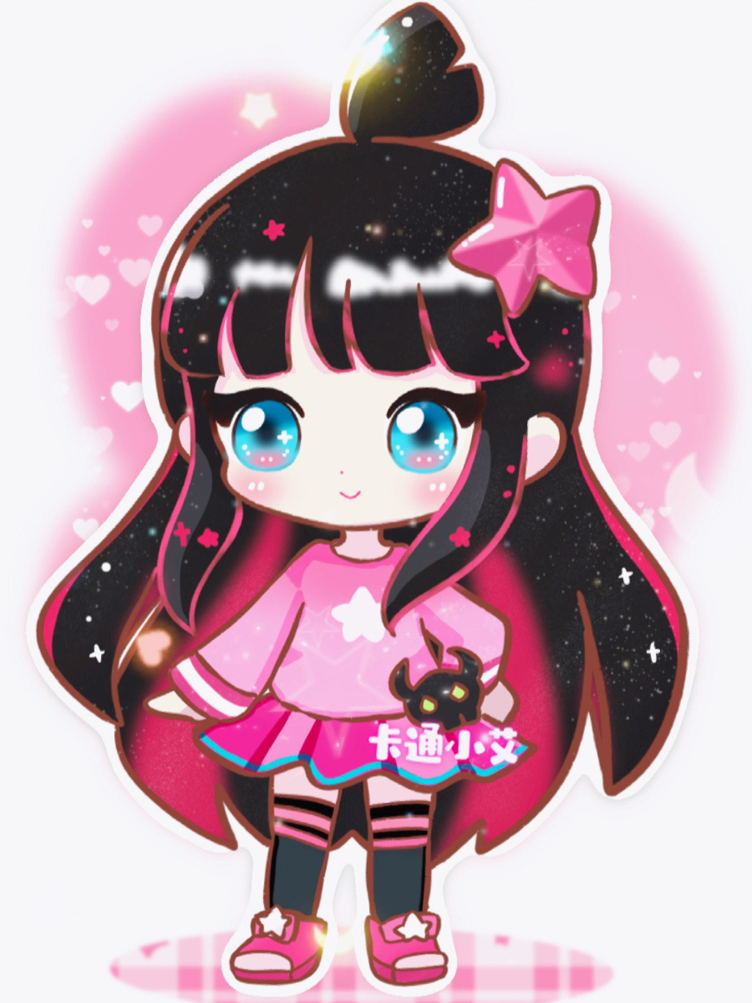 凯莉简笔画 可爱凯莉人物简笔画