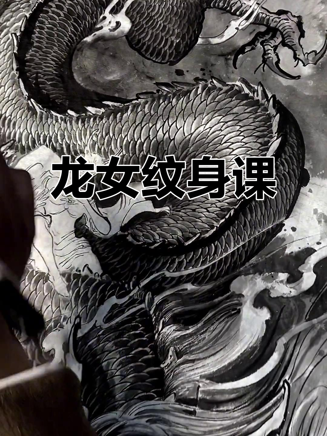 烈火堂傅海林老师原创龙女手稿,挑战背得动的兄弟