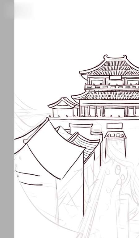 国庆一分钟画一条襄阳北街 襄阳 北街 原创手绘 国庆心动打卡地手绘张