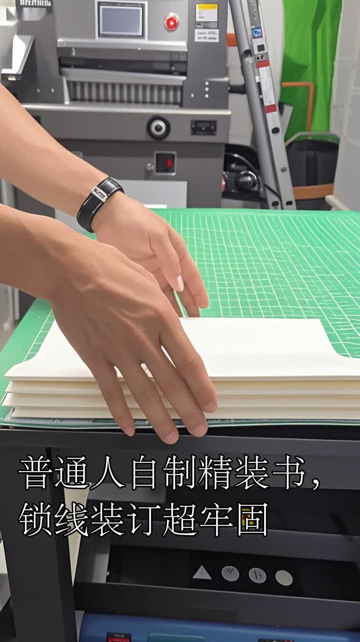 普通人自制精装书,锁线装订超牢固
