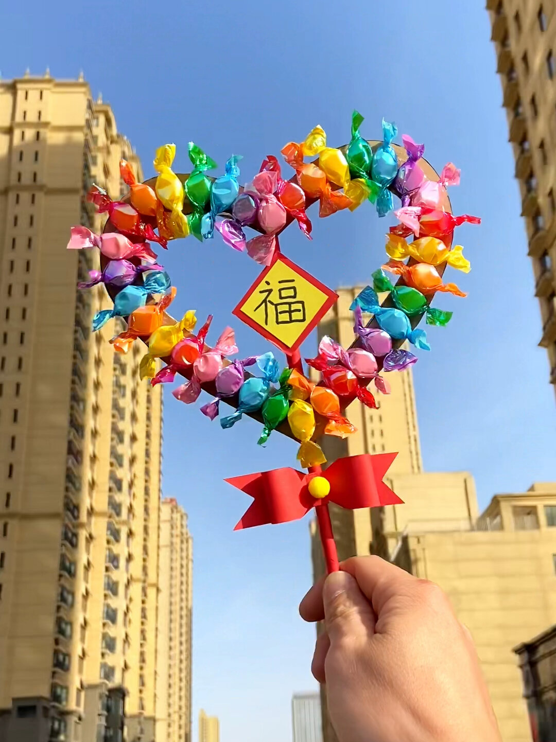 马上就要过年了快做这个心形超级棒棒糖送给孩子们吧