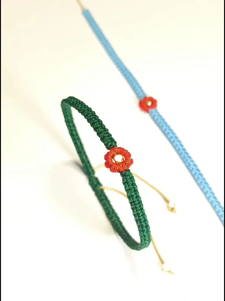 小红花手链编绳教程