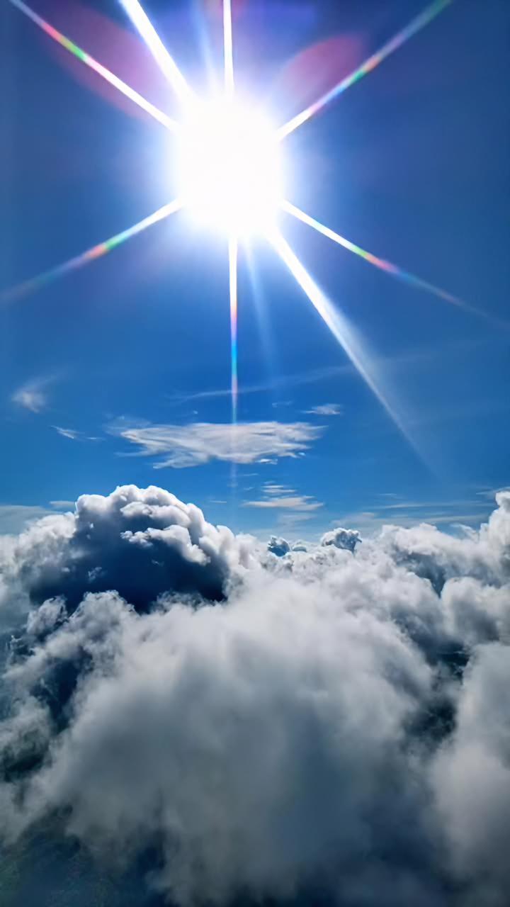 仙境云海云层上的风景带你去看晴空万里航拍