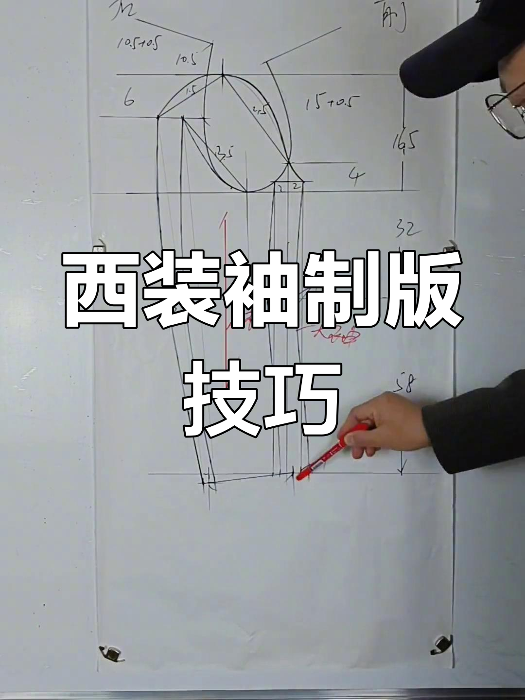 女士西装袖制版详解:从袖山到肘部尺寸全解析